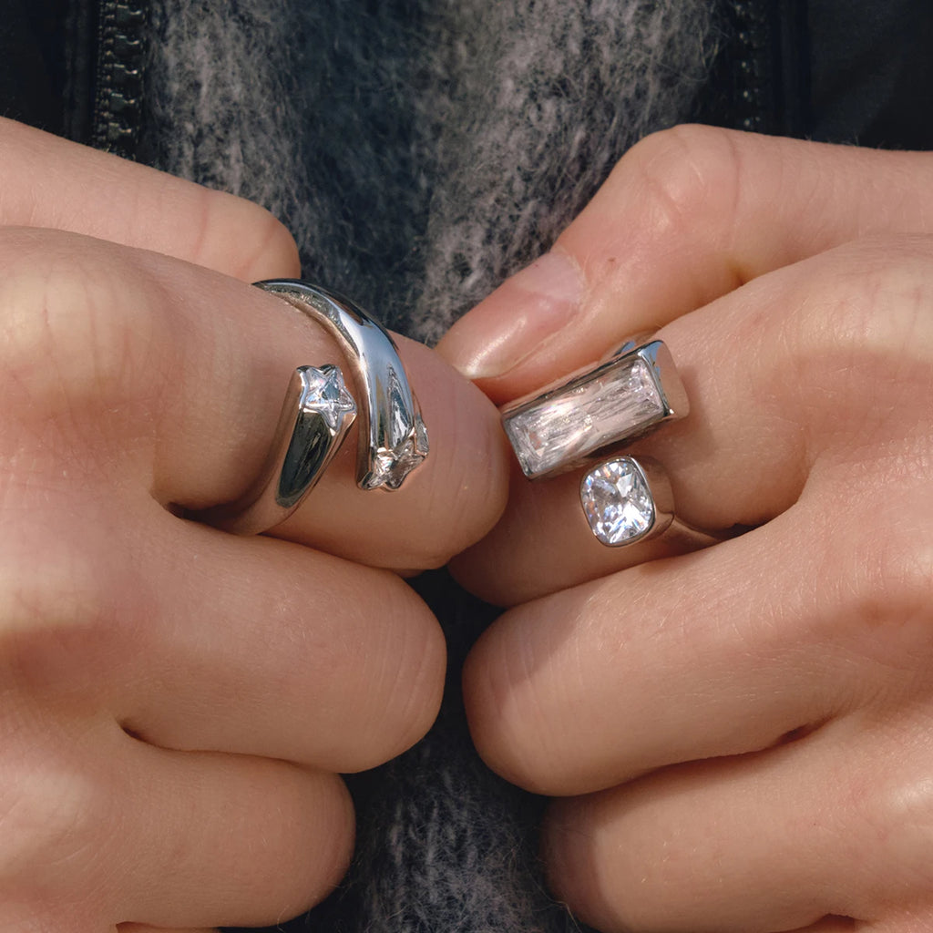Classic Star Shape Zircon Rings