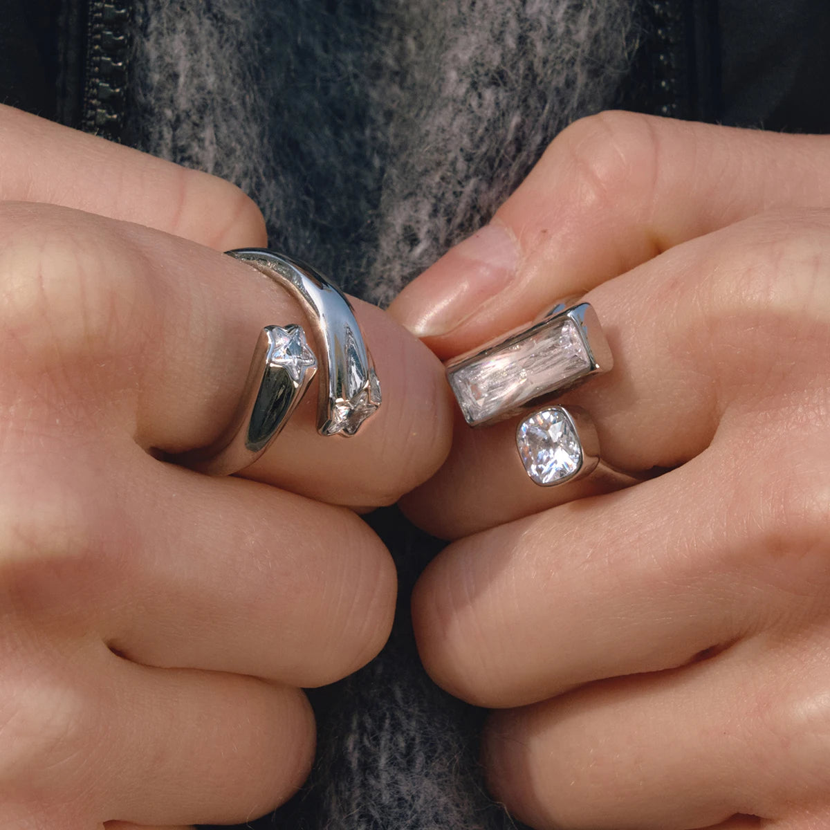 Classic Star Shape Zircon Rings