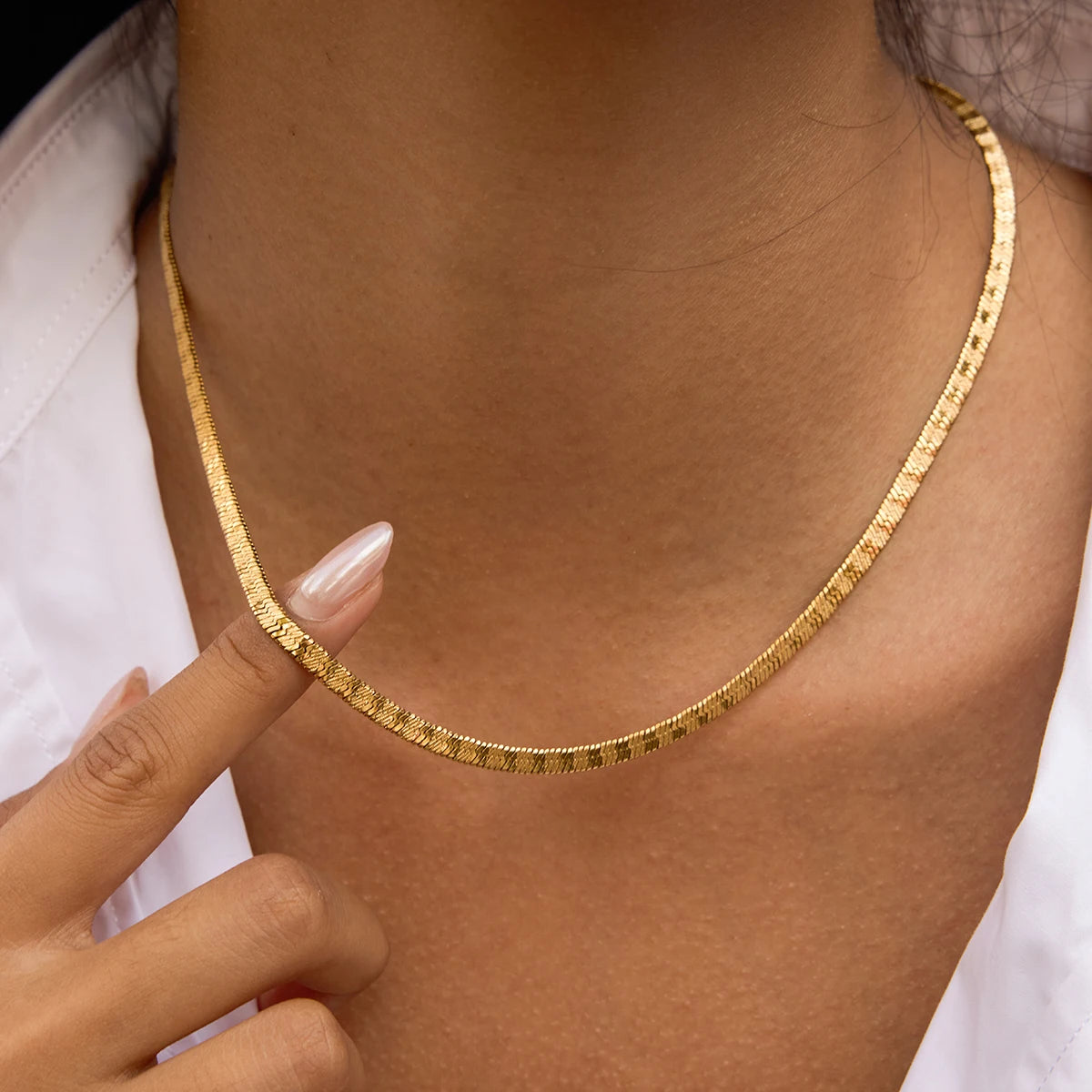 Minimalist Snake Chain Necklace