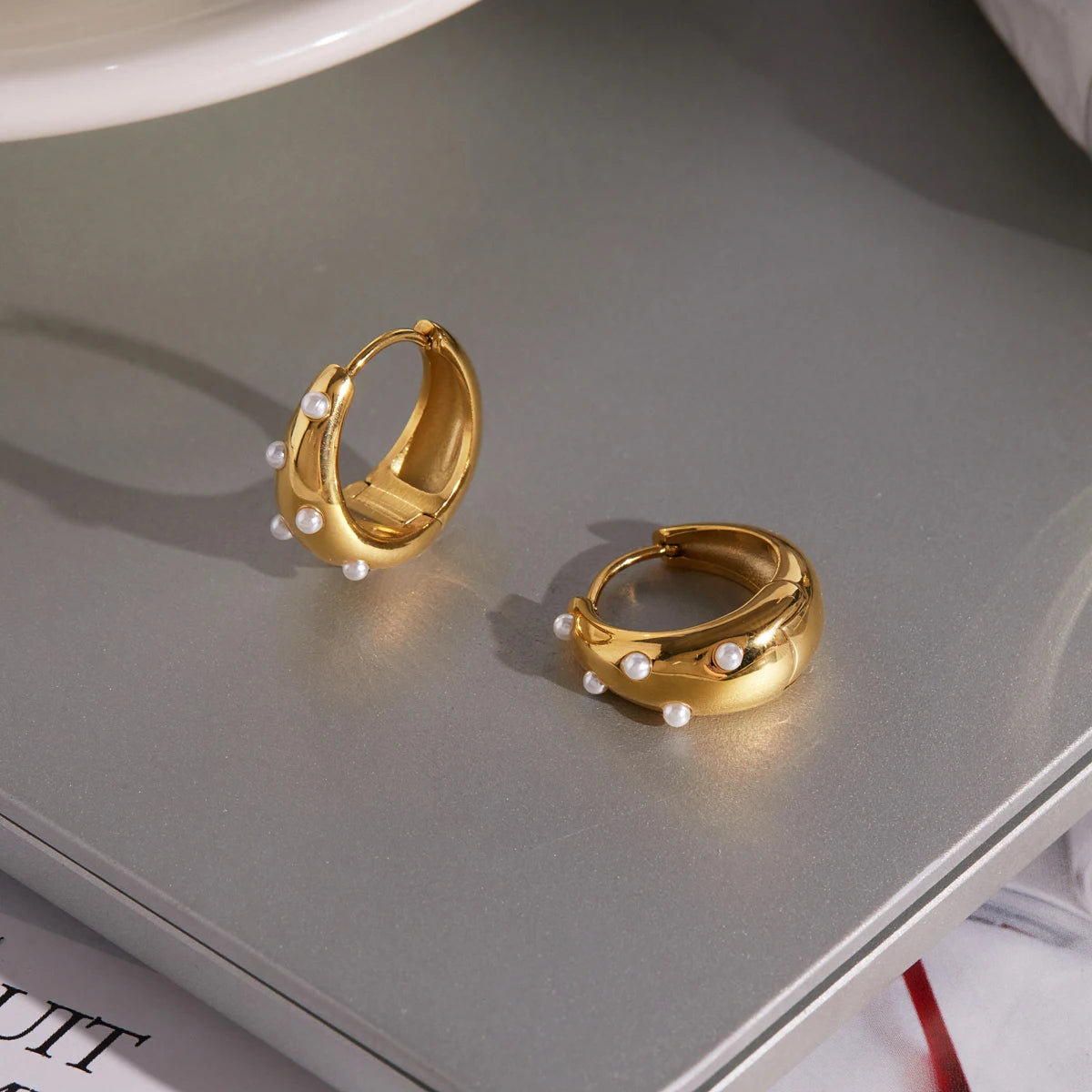 Pearl Hoop Earring