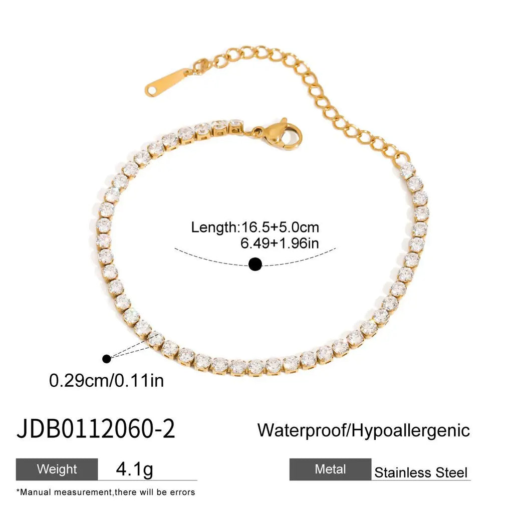 Luxury Multicolor Zircon Tennis Bracelet