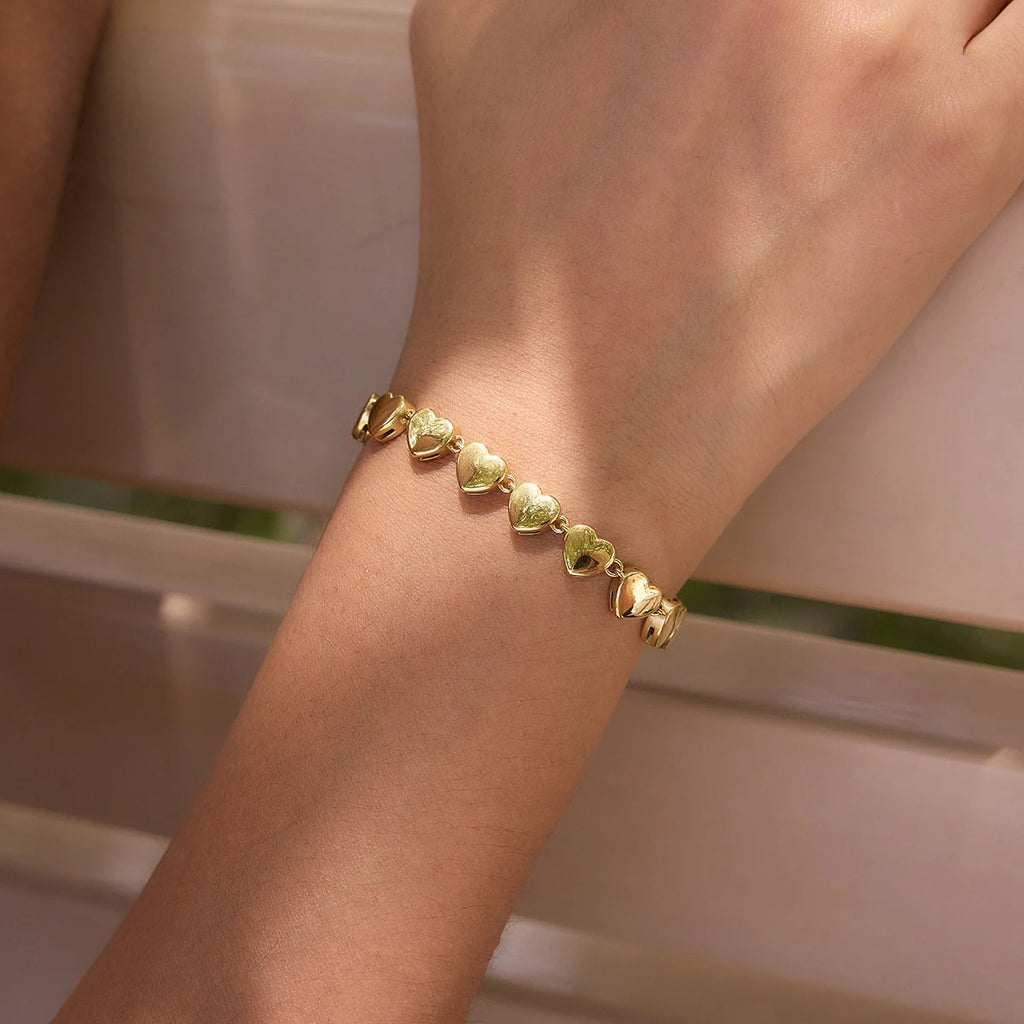Heart Shape Stainless Steel Waterproof Bracelet