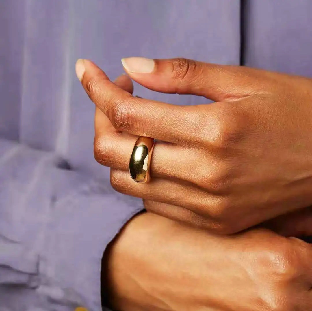 Stainless Steel Geometric Fashion Ring