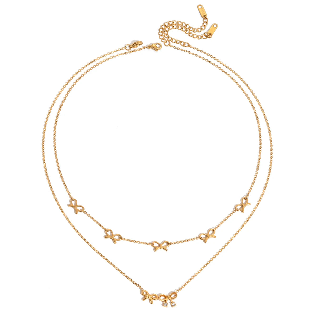 Romantic Bowknot Pendant Necklace