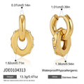Double Circle Drop Earring