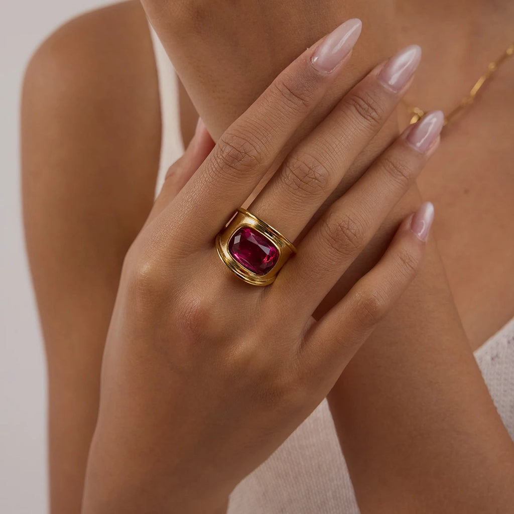 Stainless Steel Geometric Fashion Ring