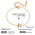 Delicate Full Zircon Starfish Shell Fish Turtle Charm Bracelet