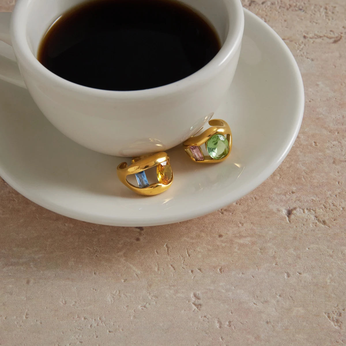Sweet Colored Zircon Rings