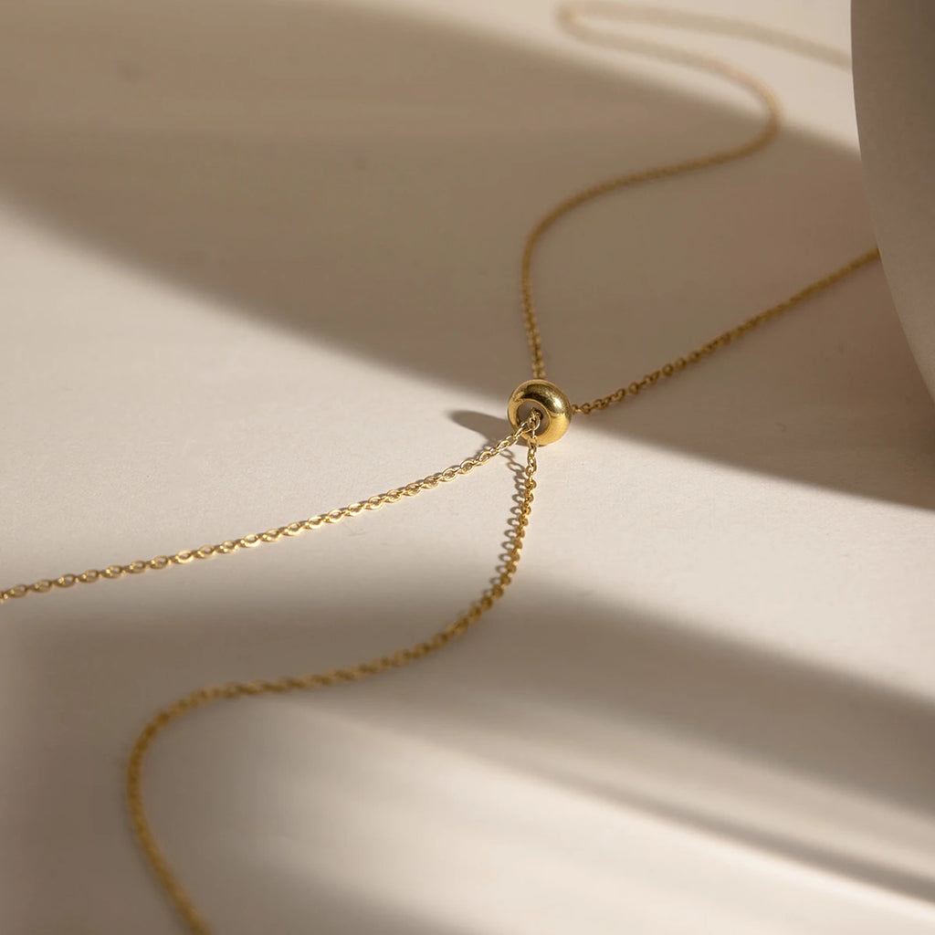 Water Drop Zircon Pendant Necklace