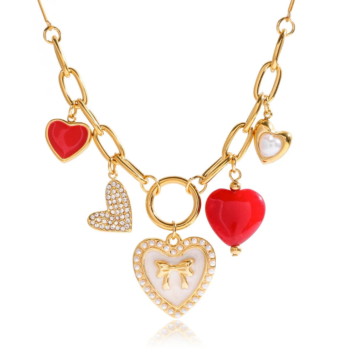 Romantic Heart Pendant Necklace