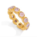 Delicate Round Water Drop Heart Zircon Rings