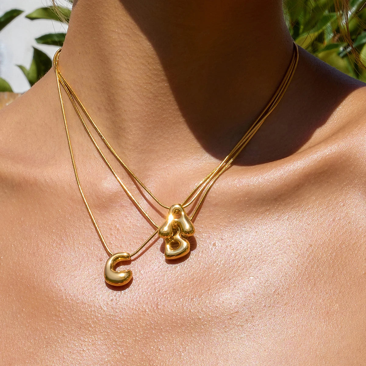 Chunky Letter Necklace
