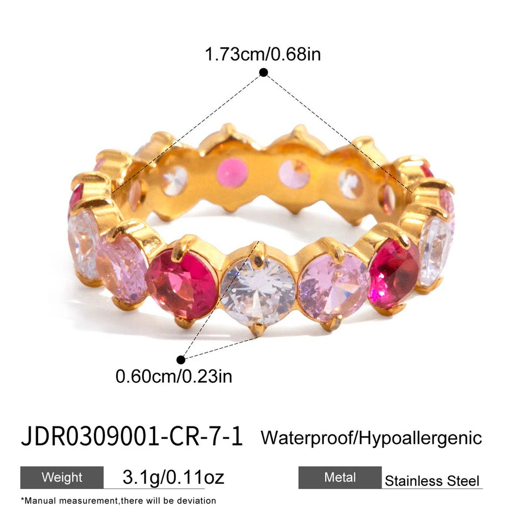 Multicolor Zircon Rings