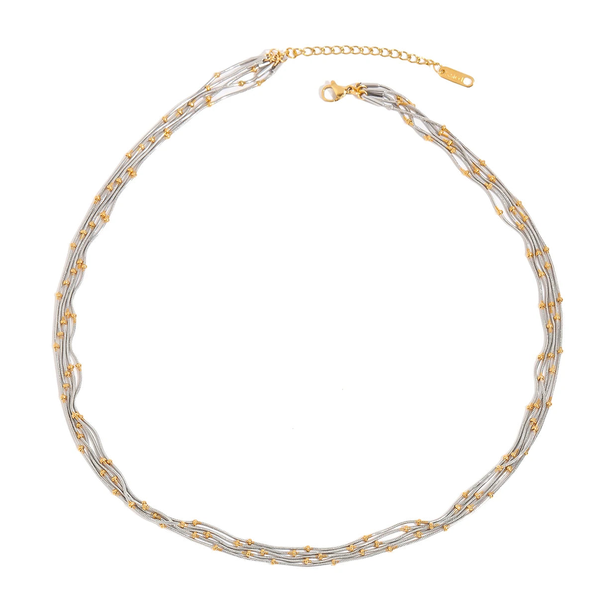 Versatile Beads Multi Layers Chain Necklace