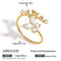 Sweet Butterfly Open Rings