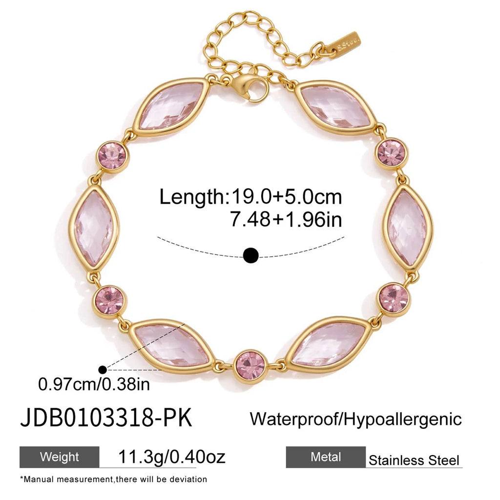 Exquisite Zircon Geometric Cuff Bracelet