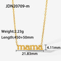 Geometric Zircon Pendant Necklace