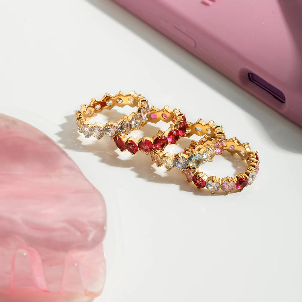Multicolor Zircon Rings