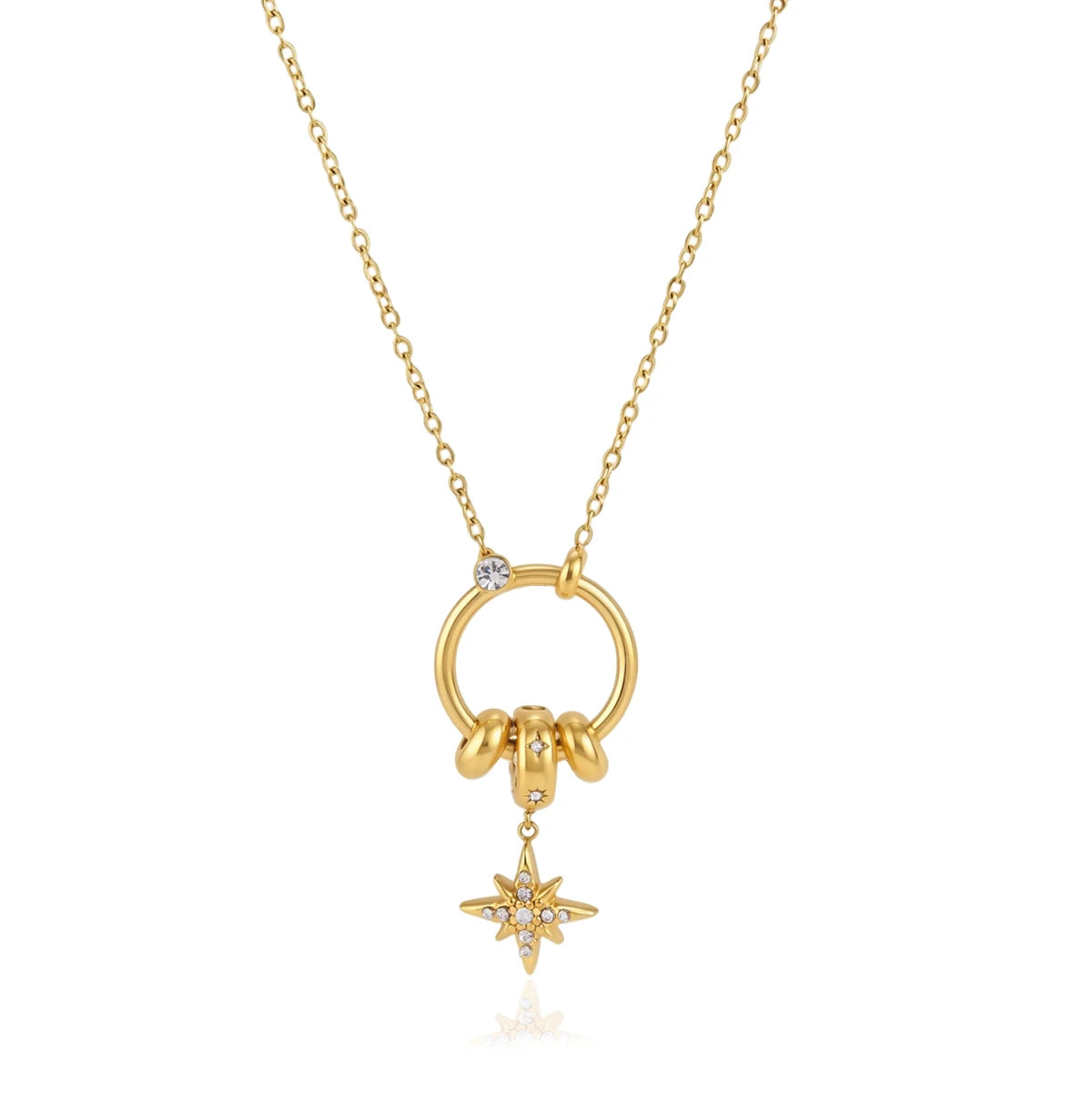 Zircon Star Pendant Necklace