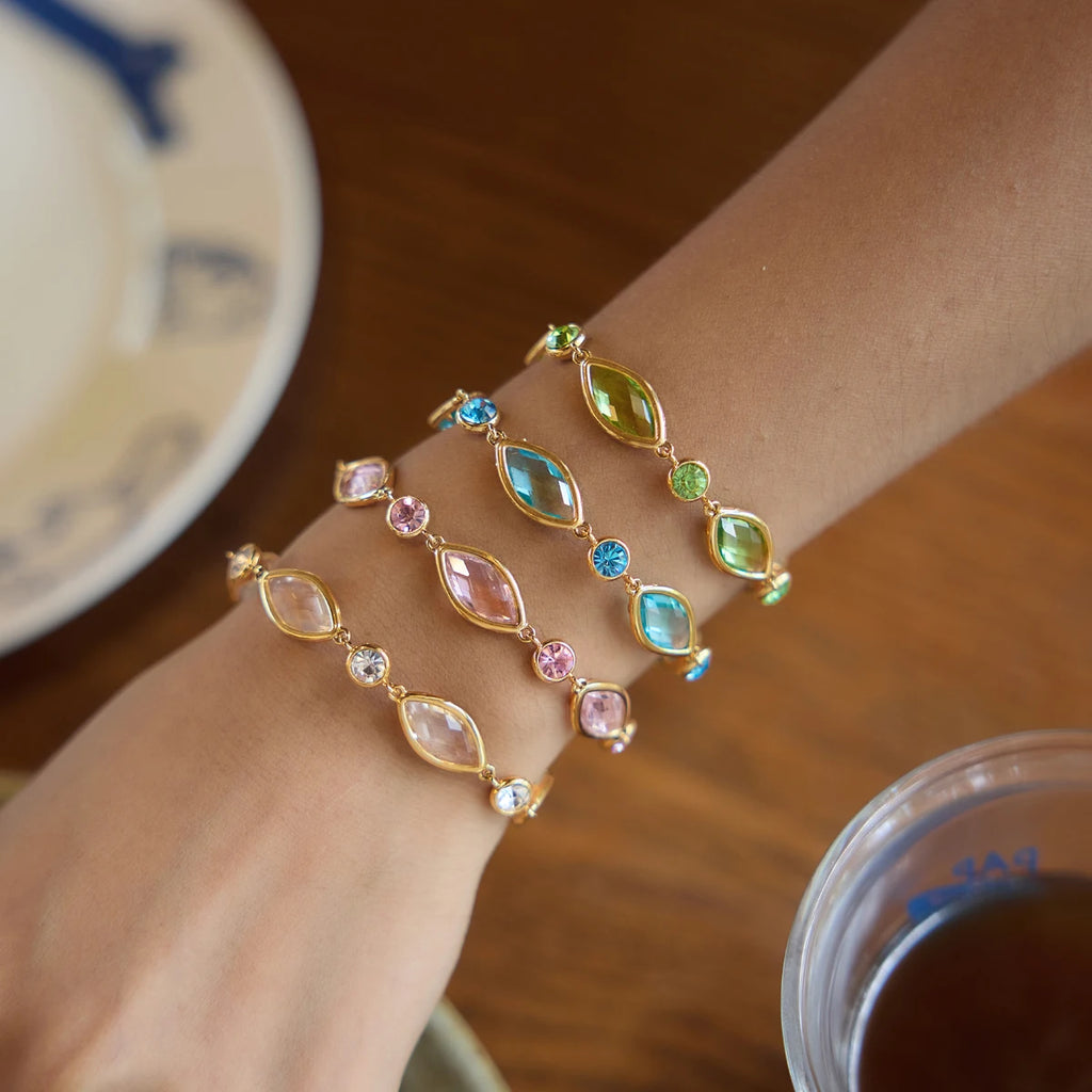 Exquisite Zircon Geometric Cuff Bracelet