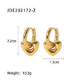 Red Heart Drop Earrings