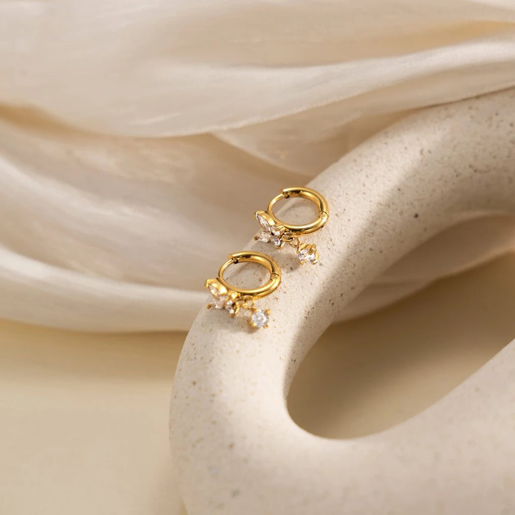 Zircon Butterfly Earring