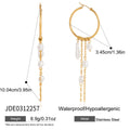 Elegant Baroque Pearl Long Tassel Earrings