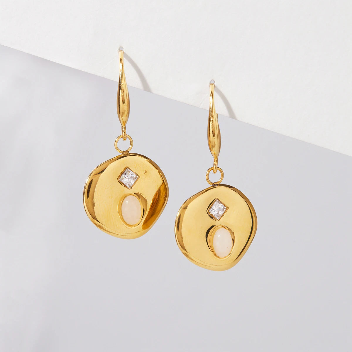 Party Zircon Natural Stone Earring Jewelry
