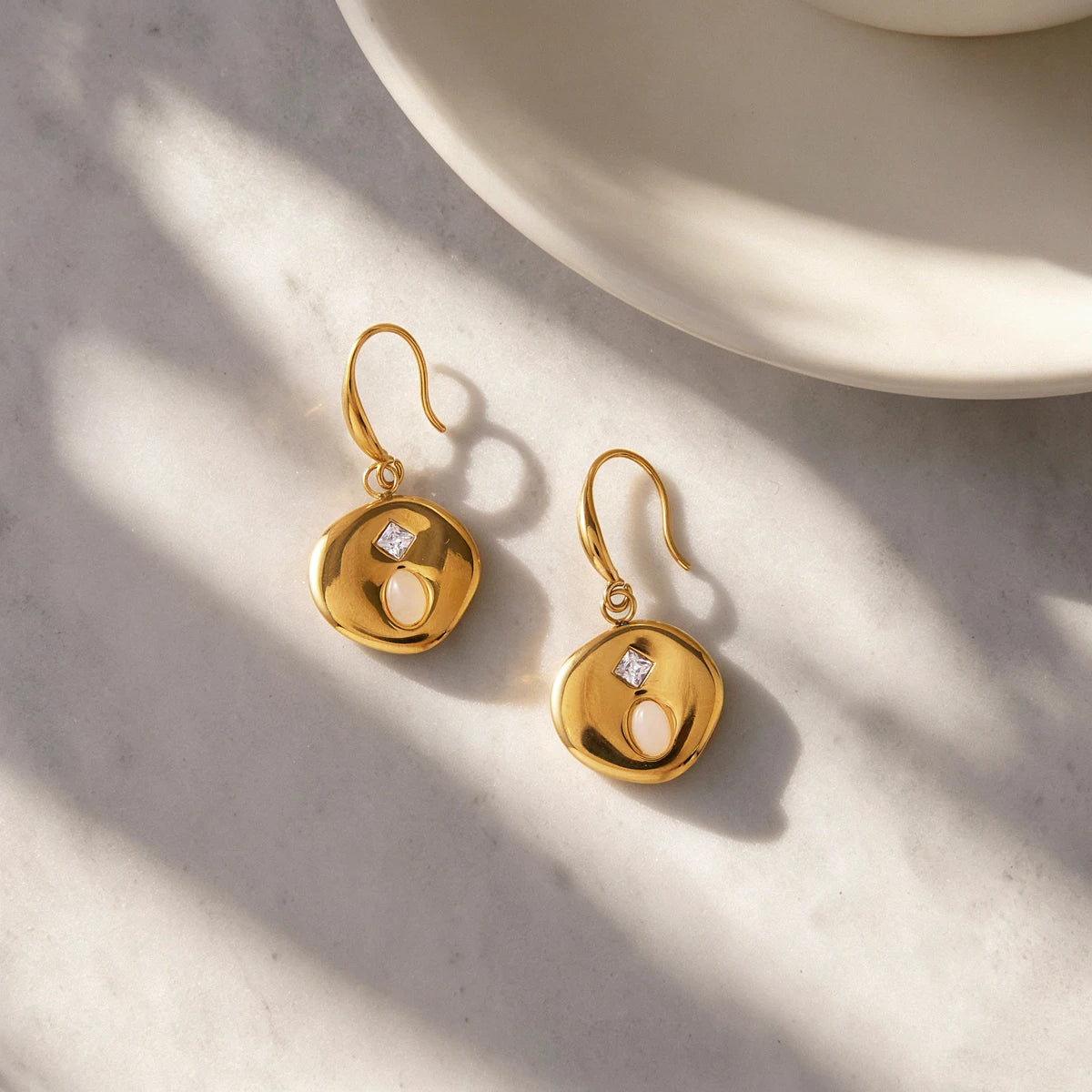 Party Zircon Natural Stone Earring Jewelry