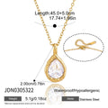 Delicate Geometric Cubic Zircon Pendant Necklace