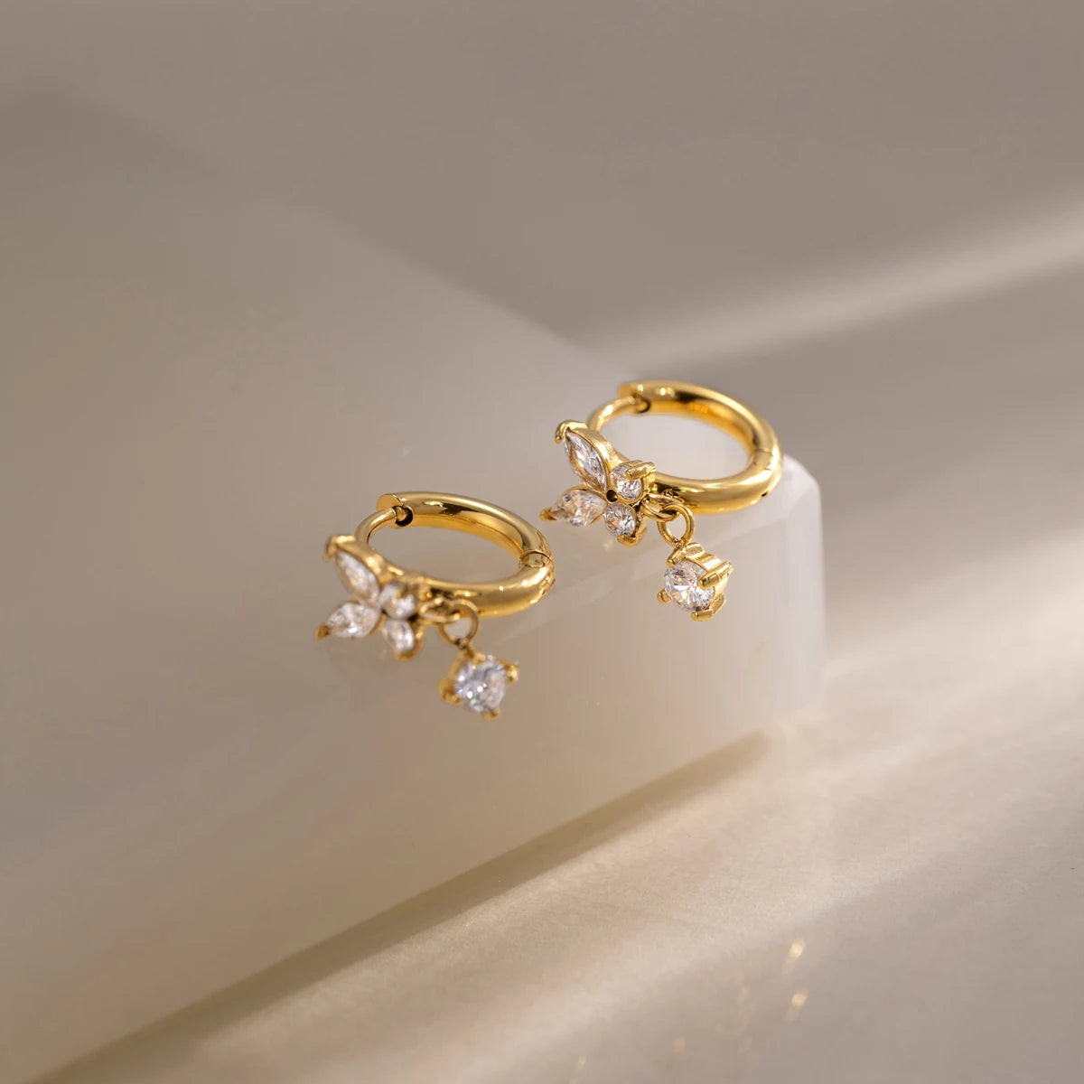 Zircon Butterfly Earring