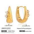 Classic Round Zircon Earrings