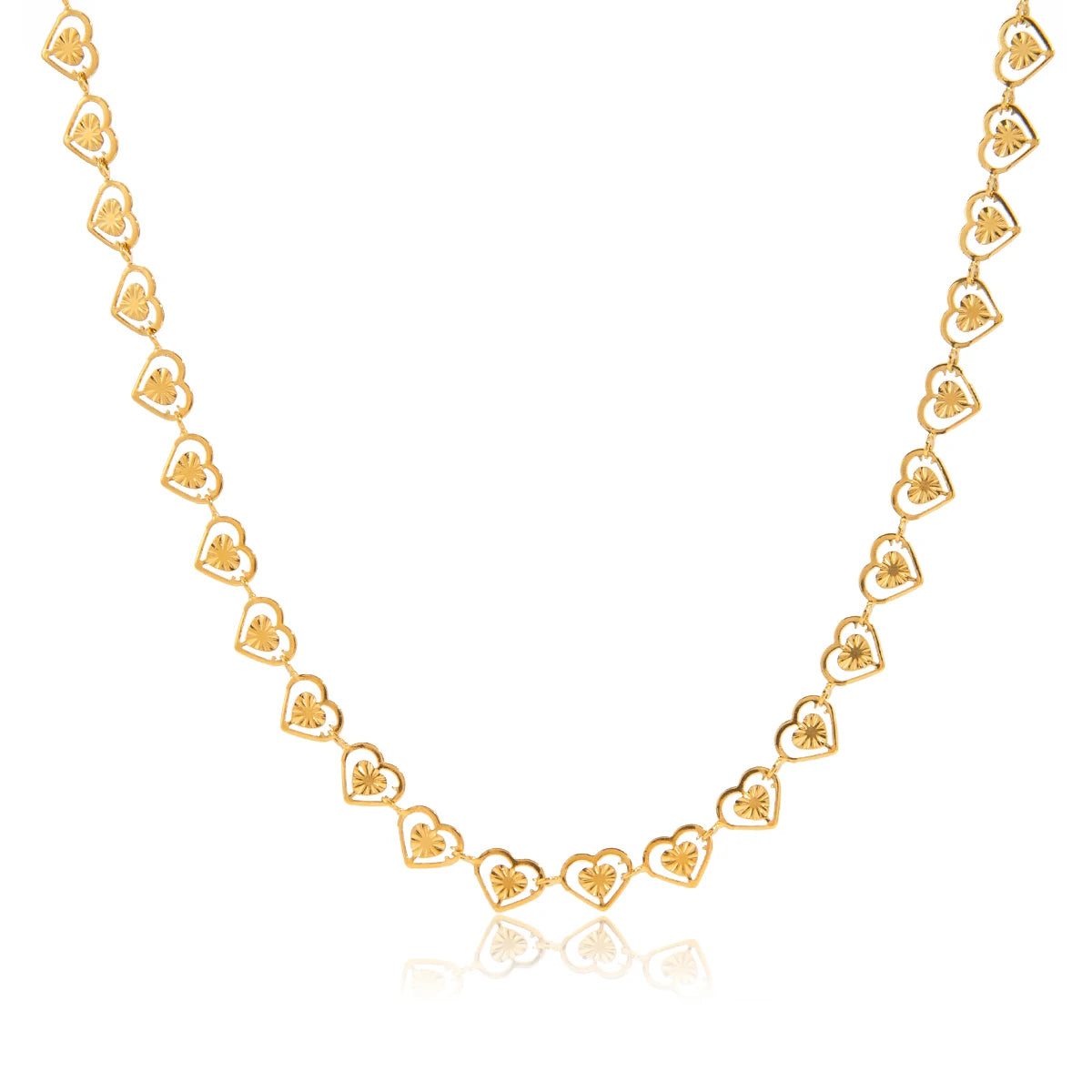 Romantic Heart Choker Necklace