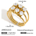 Delicate Slideable Zircon Rings