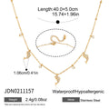Delicate Crystal Starfish Turtle Dolphin Pendant Necklace