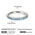 Delicate Full Zircon Rings