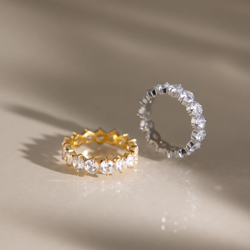 Full White Zircon Rings