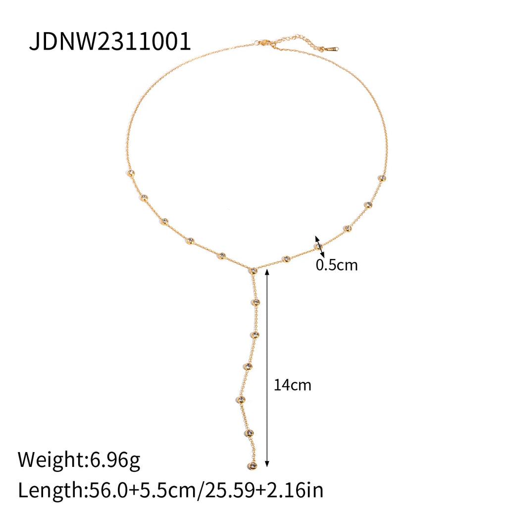 Minimalist Y Shape Chain Necklace