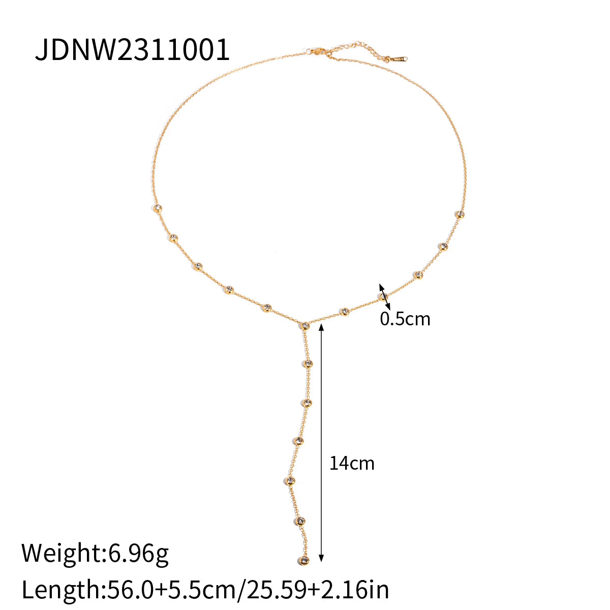 Minimalist Y Shape Chain Necklace
