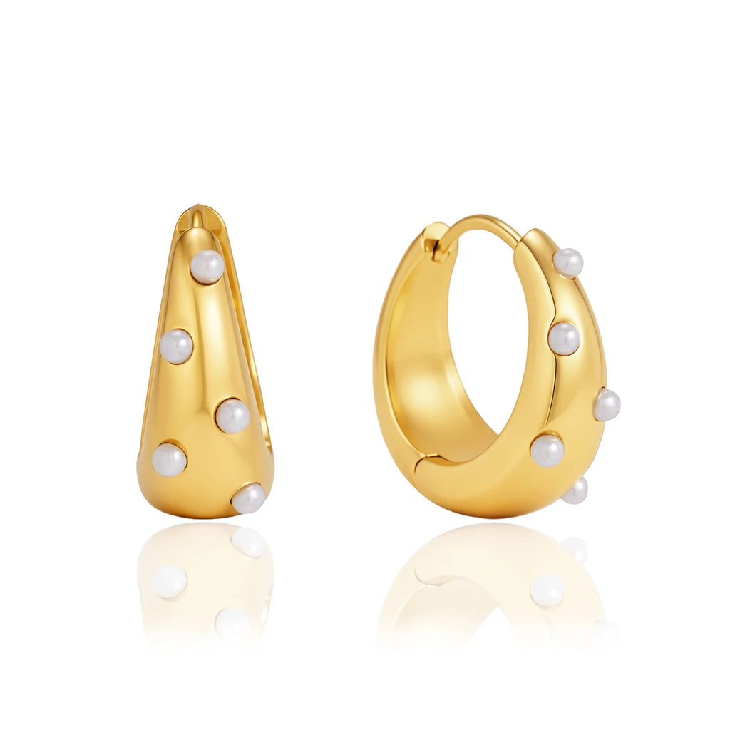 Pearl Hoop Earring