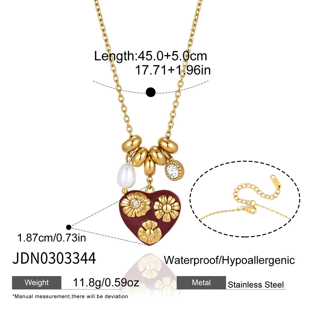 Classic Heart Pendant Necklace