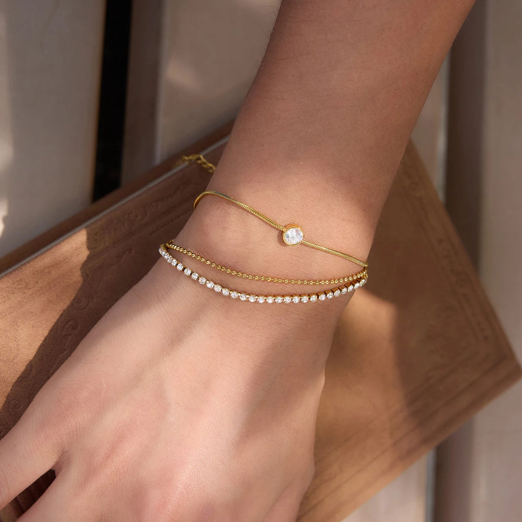 Stainless Steel Waterproof Cuff Bracelet