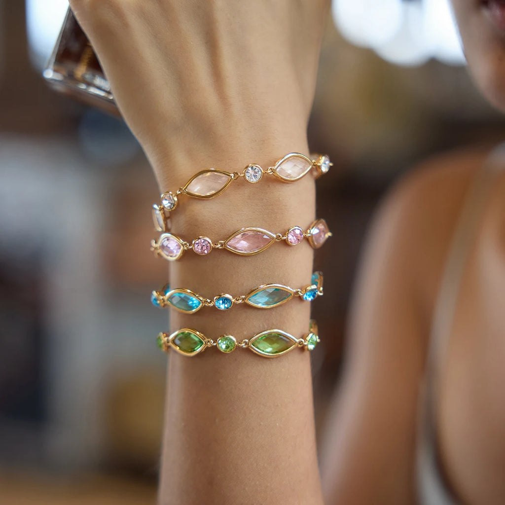 Exquisite Zircon Geometric Cuff Bracelet