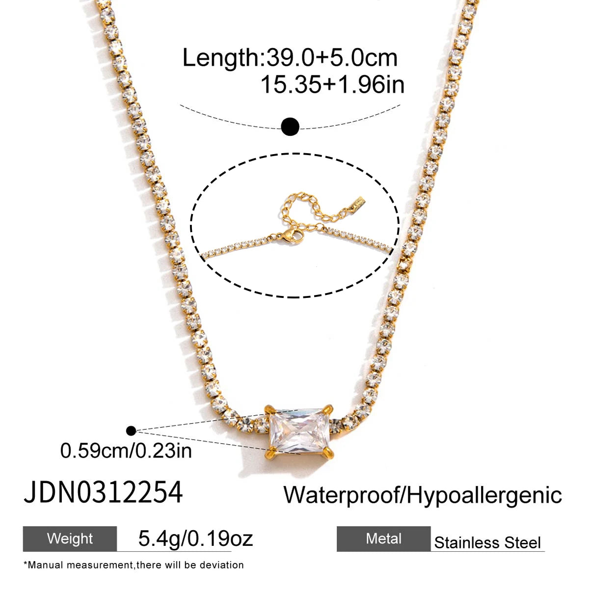 Classic Flat Snake Chain Necklace