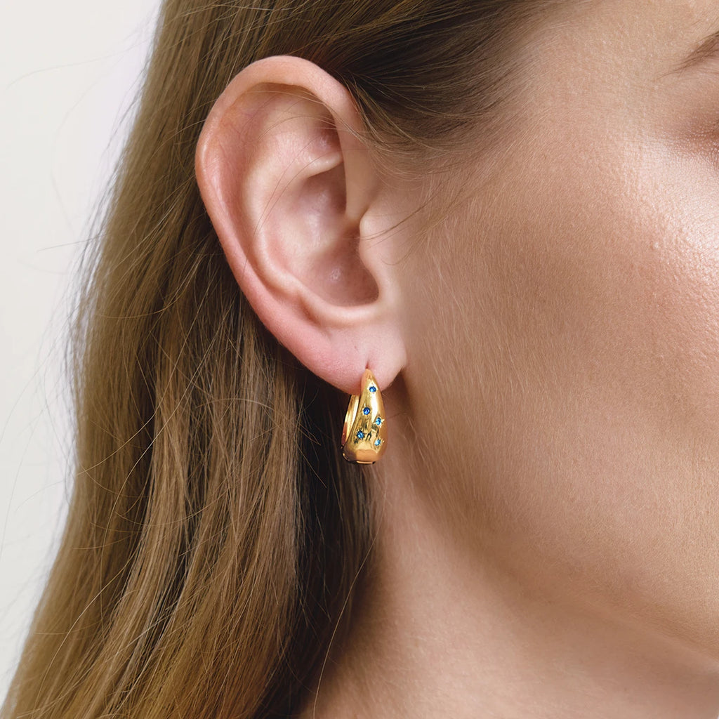 Delicate Crystal Clip Earrings