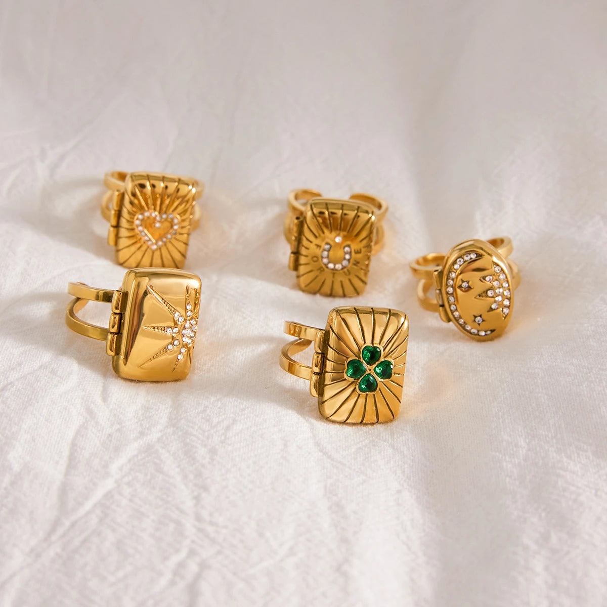 Photo Frame Locket Ring