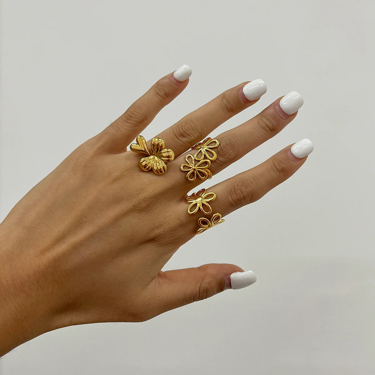 Romantic Flower Rings