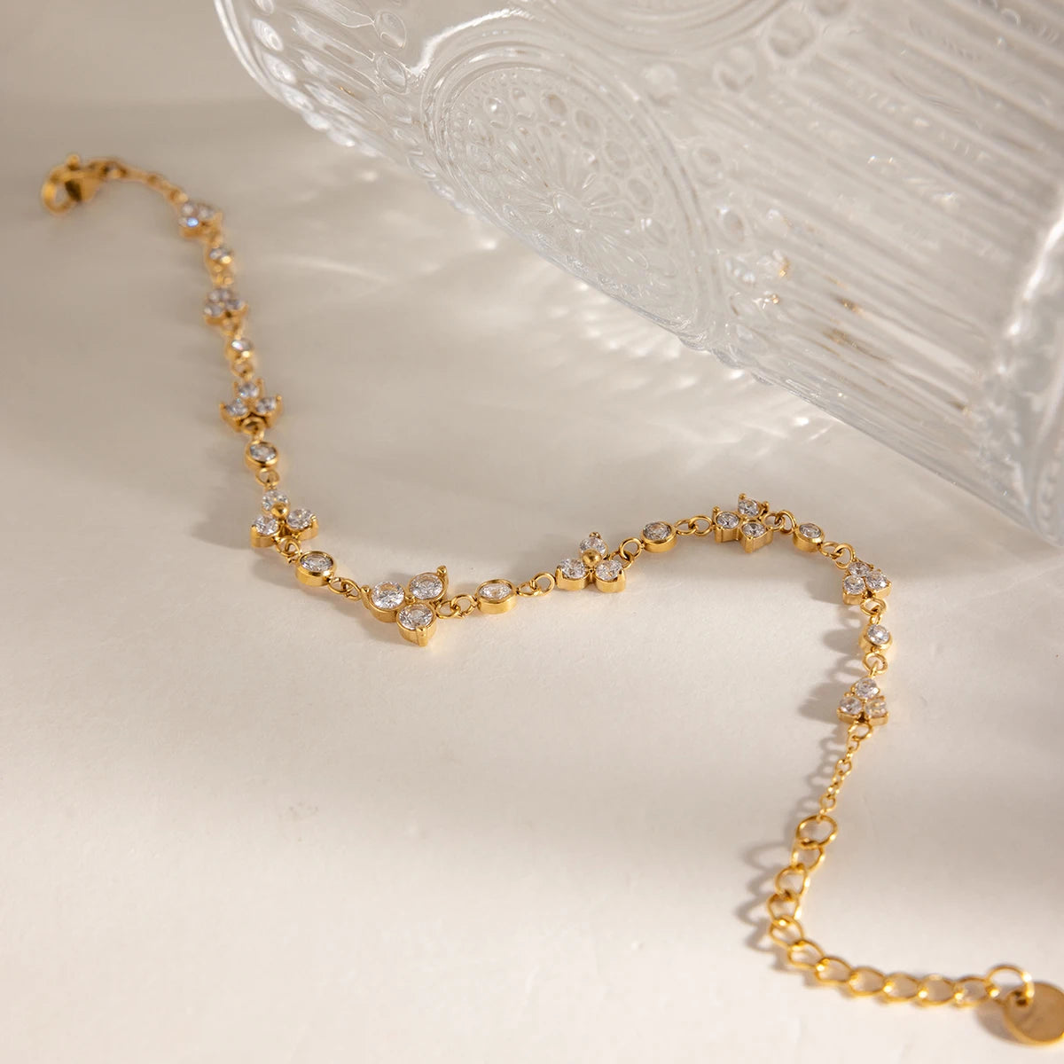Zircon Flower Bracelet