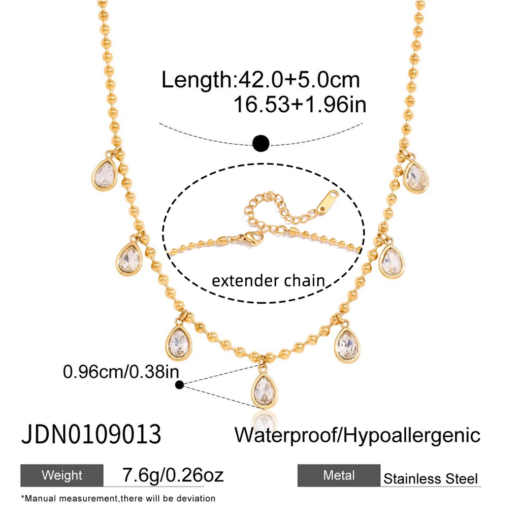 Classic Wave Shape Chain Necklace