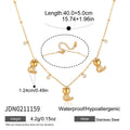 Delicate Crystal Dog Cat Pendant Necklace